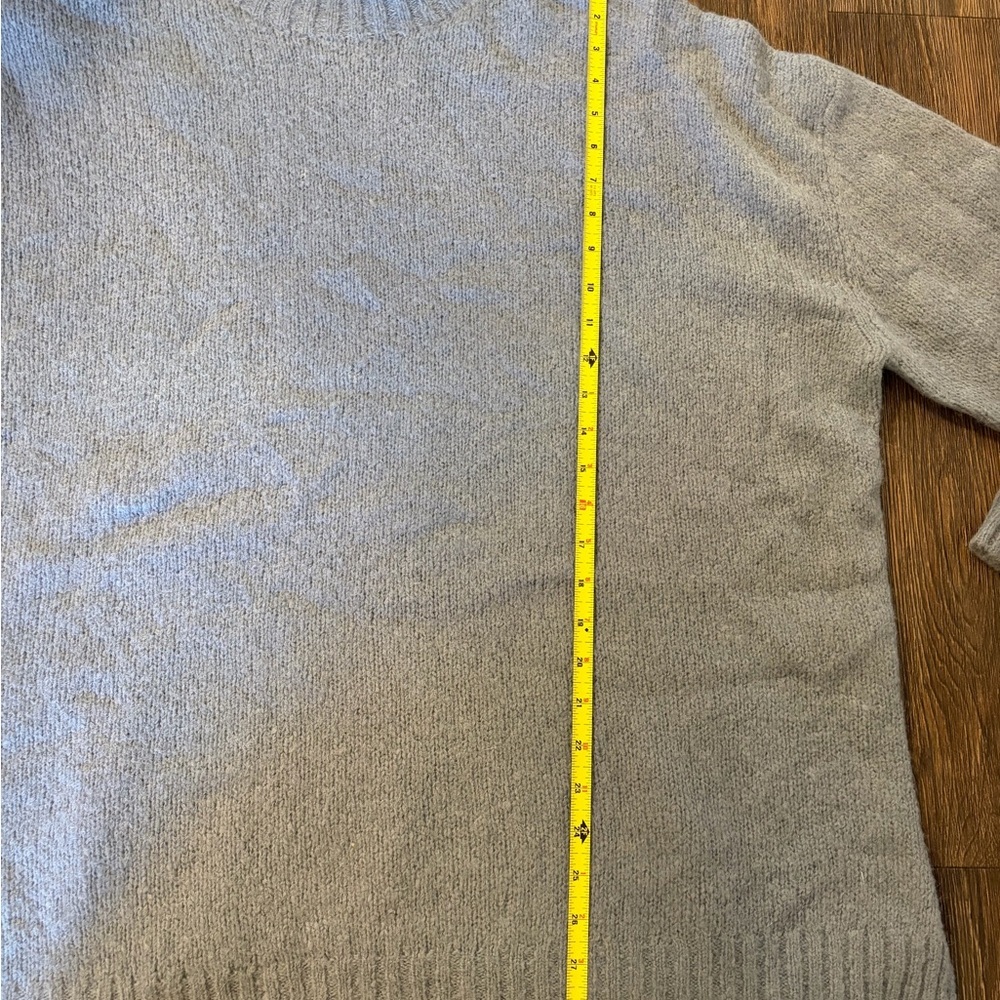 Jenni Kayne Women's Alpaca Wool Blend Mock Neck Blue Sweater Size 2XL - Picture 4 of 6